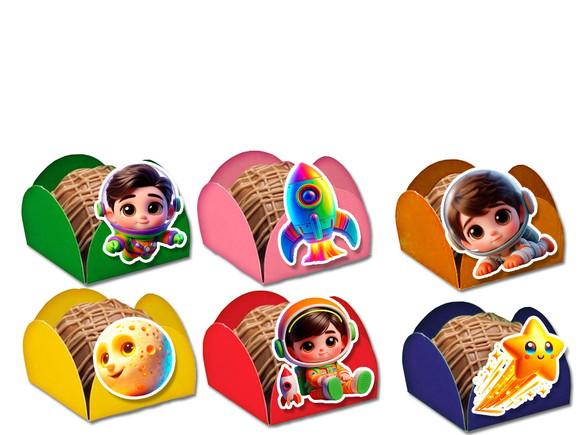 Forminhas para Doces Astronautas Espaço