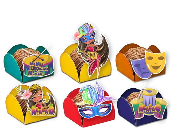Forminhas para Doces Carnaval Samba