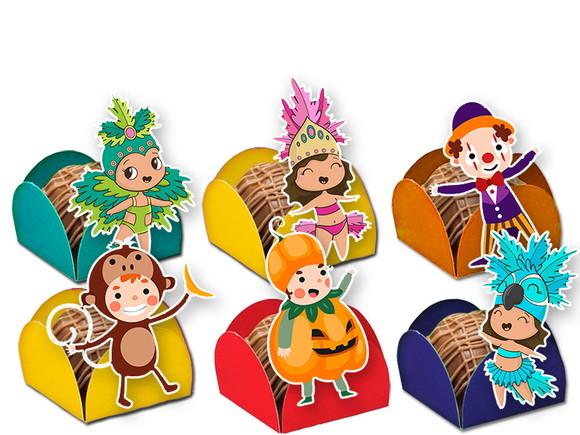 Forminhas para Doces Carnaval Fantasias Kids