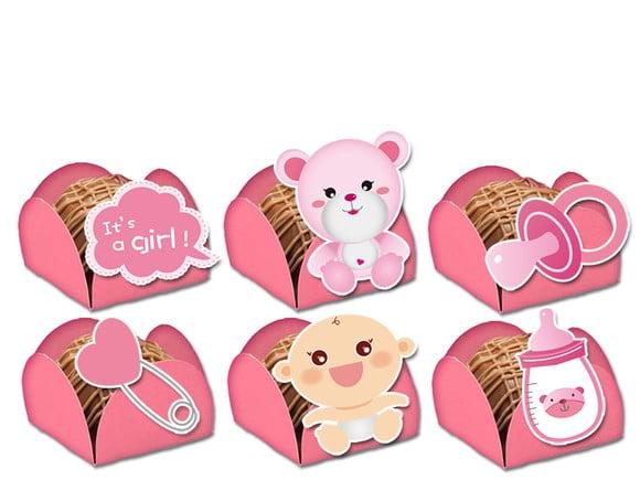 Forminhas para Doces Chá de Bebê Menina