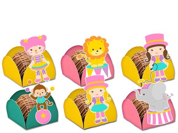Forminhas para Doces Circo Menina