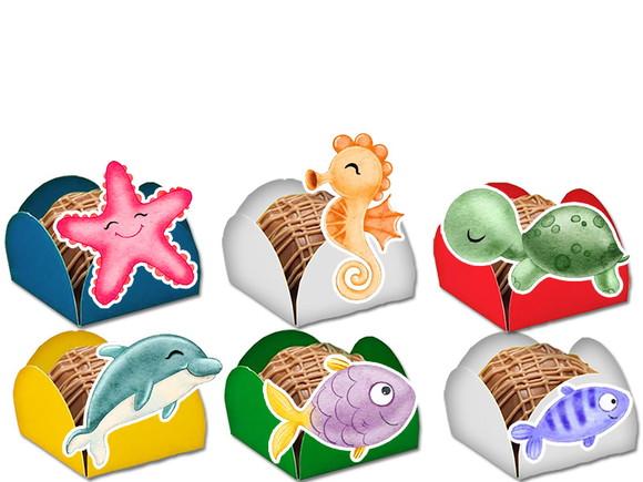 Forminhas para Doces Fundo do Mar
