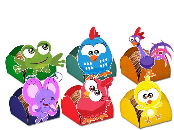 Forminhas para Doces Galinha Pintadinha Mini