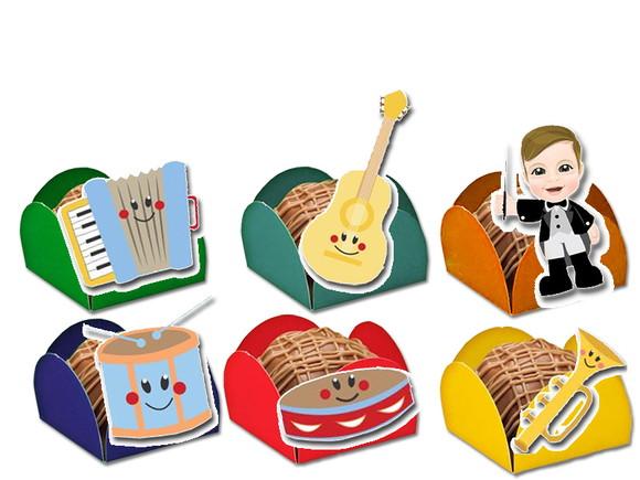 Forminhas para Doces Instrumentos Musicais