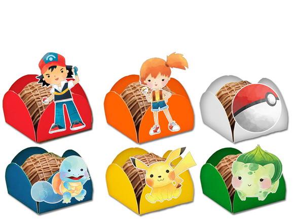Forminhas para Doces Pokemon Aquarelado