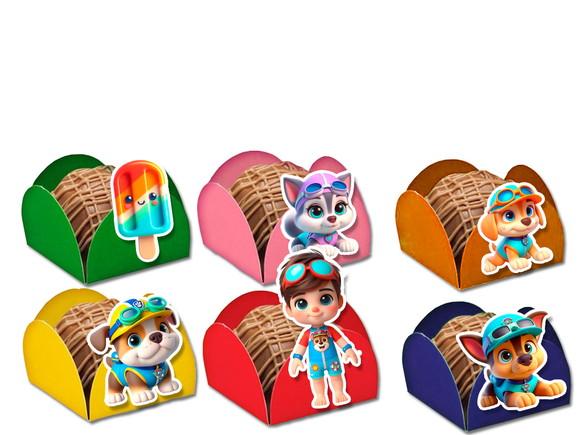 Forminhas para Doces Pool Party Patrulha Canina