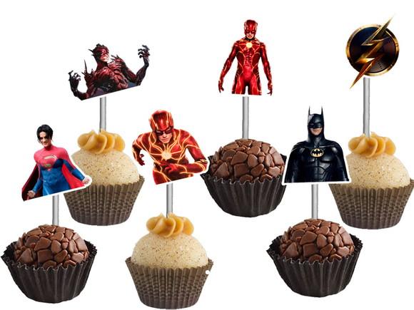 Topper para Docinhos Batman e Flash