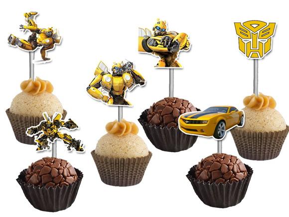 Topper para Docinhos Bumblebee