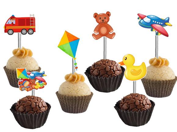 Topper para Docinhos Brinquedos Antigos