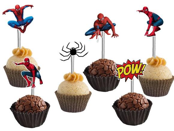 Topper para Docinhos Homem Aranha