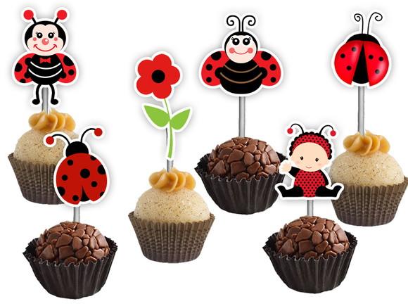 Topper para Docinhos Joaninha