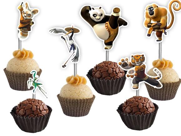 Topper para Docinhos Kung Fu Panda