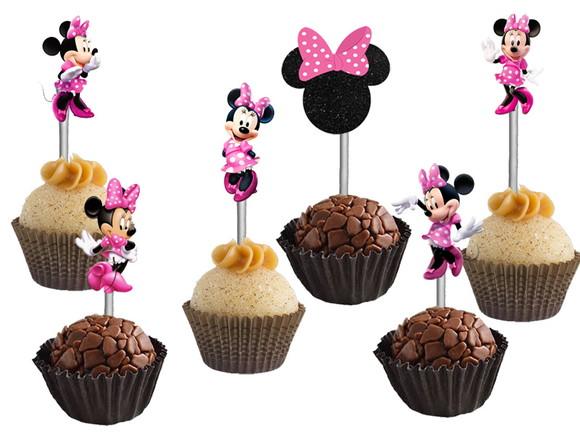 Topper para Docinhos Minnie Rosa