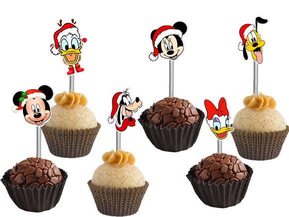 Topper para Docinhos Natal Mickey