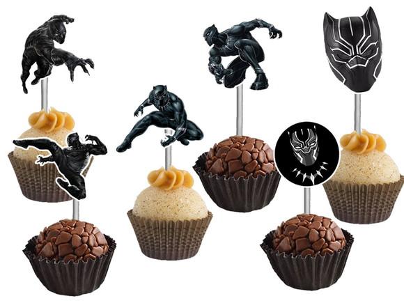 Topper para Docinhos Pantera Negra