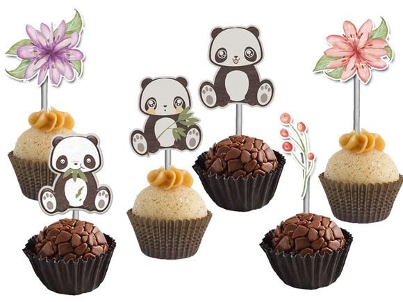 Topper para Docinhos Panda