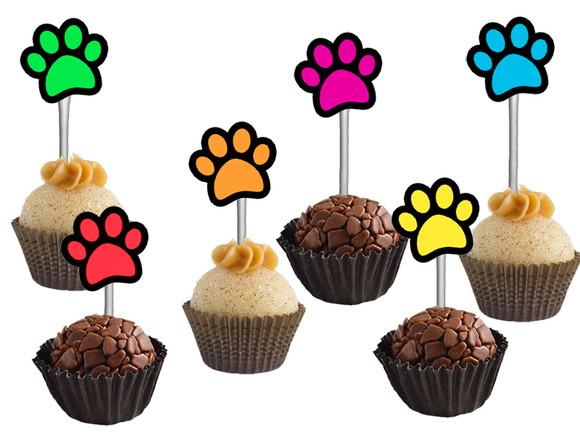 Topper para Docinhos Patinhas