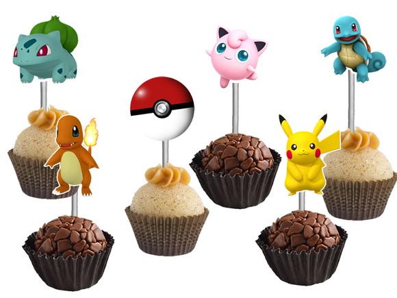 Topper para Docinhos Pokemon