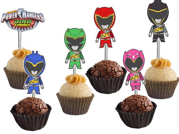 Topper para Docinhos Power Rangers