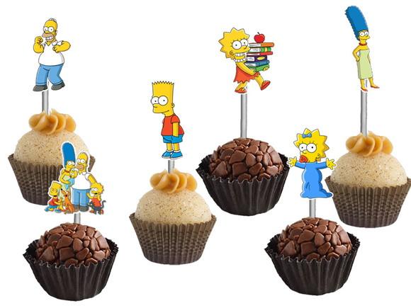 Topper para Docinhos Simpsons