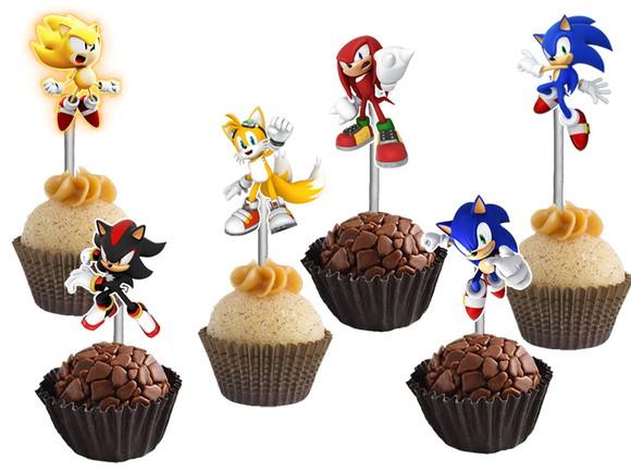 Topper para Docinhos Sonic