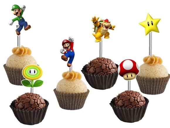 Topper para Docinhos Super Mario