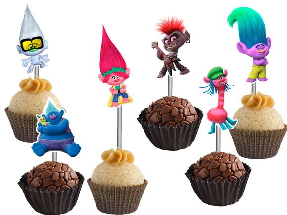 Topper para Docinhos Trolls