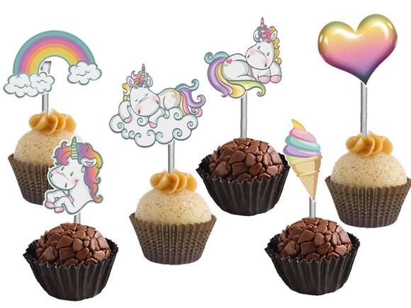 Topper para Docinhos Unicornio Candy