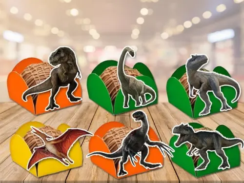 Forminhas Dinossauros -100 Unidades Frete Grátis