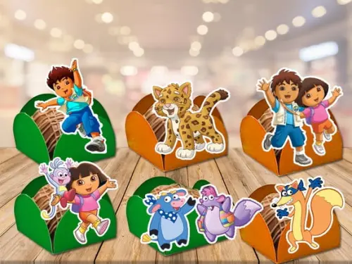 Forminhas Diego Go Dora Aventureira - 100 Unidades