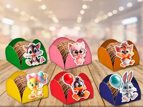 Forminhas para Doces Looney Tunes Baby 3d