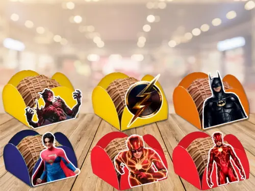 Forminhas The Flash 2023 - 100 Forminhas para Doces