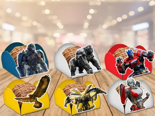 Forminhas Transformers o Despertar das Feras 100 Unidades