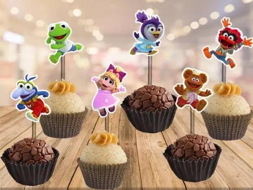 Topper Muppet Babies - 100 Unidades para Docinhos