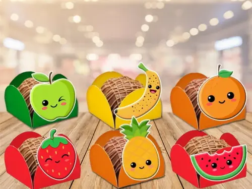 Forminhas Frutinhas ou Feira - 100 Unidades
