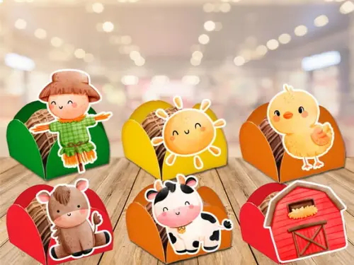 Forminhas para Doces Fazendinha - 100 Unidades