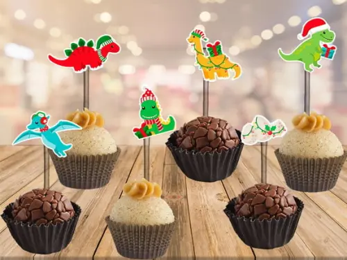 Topper de Natal Dinossauros
