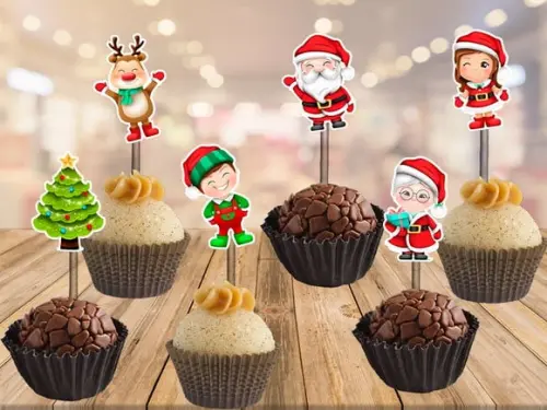 Topper de Natal Papai Noel