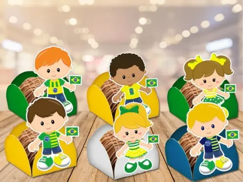 Forminhas da Copa 2022 - Kit Festa Brasil Futebol
