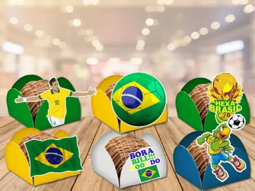 Forminhas Da Copa 2022 - Kit Festa Brasil