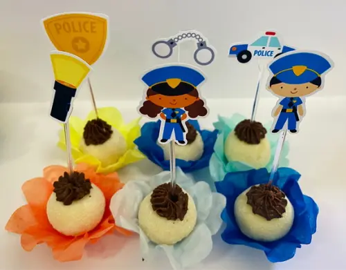 Forminhas Policia e Toppers Luxo