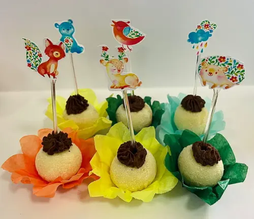 Forminhas Primavera e Toppers Luxo