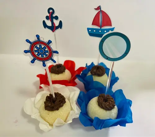 Forminhas Nautico e Toppers Luxo Marinheiro
