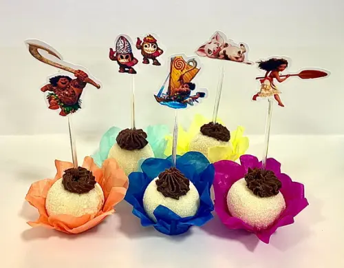Moana - Forminhas Luxo De Seda + Toppers