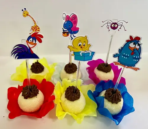 Forminhas Galinha Pintadinha e Toppers