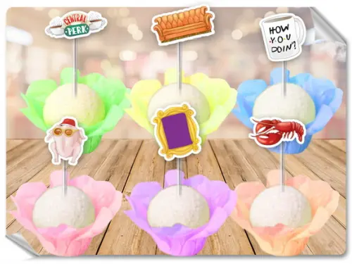 Forminhas Luxo De Seda + Toppers Friends
