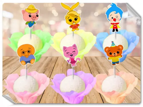 Forminhas Luxo De Seda + Toppers Herói Do Coração