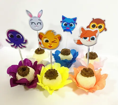 Forminhas Luxo De Seda + Toppers Bolofofos