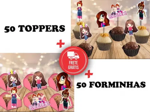 Roblox - 50 Forminhas E 50 Toppers