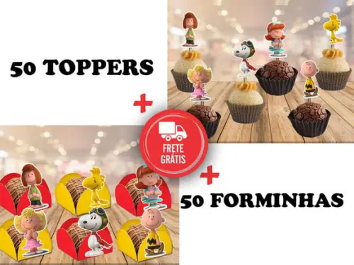 Snoppy Forminhas E Toppers